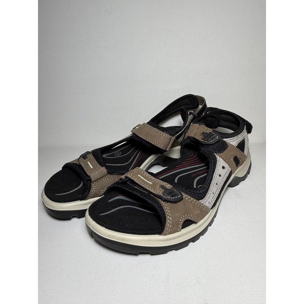 ECCO Offroad Women's Nubuck Yucatan Walking Sandal Beige Sz 41 (US 10.5) NWOT